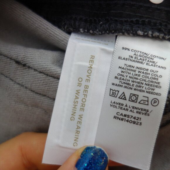 LOFT High Rise The Straight Crop Jeans in Grey Wash (W31/12) NWT! - Picture 12 of 12